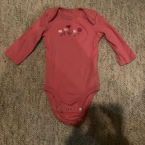 (15for$10) long sleeve baby girl flower onesie